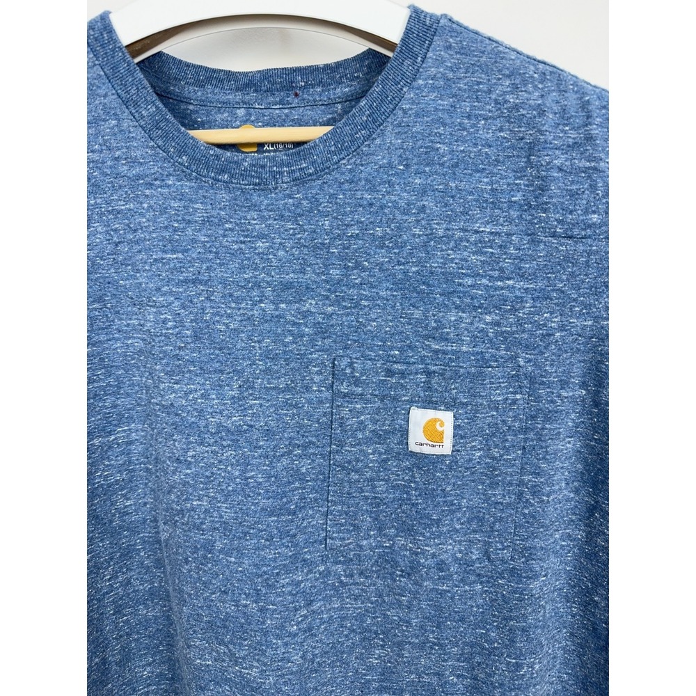 Carhartt XL Pocket T-Shirt Blue Heather Original Fit SS Tee
